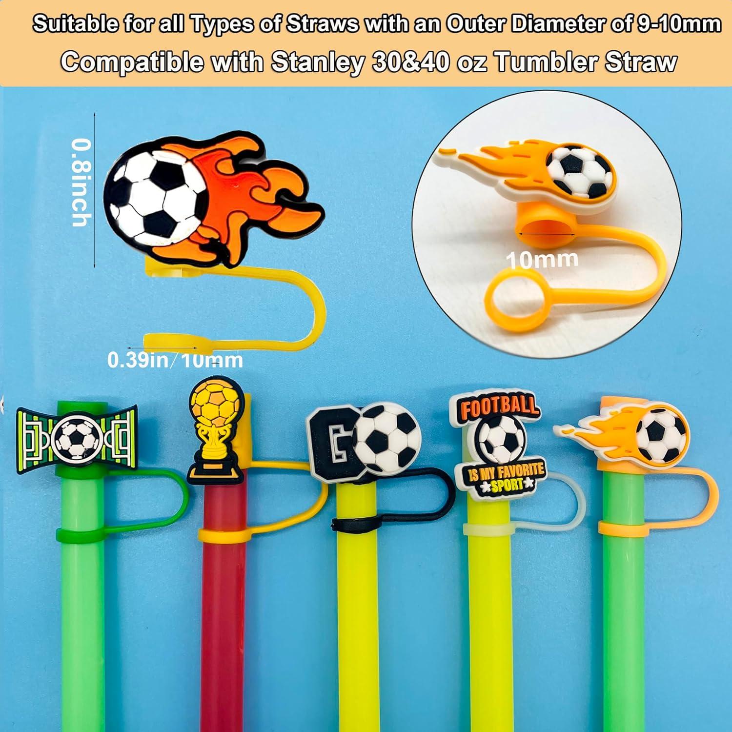 10 Tapas de Pajita de Silicona Kinearcharms para Tazas Stanley 10mm