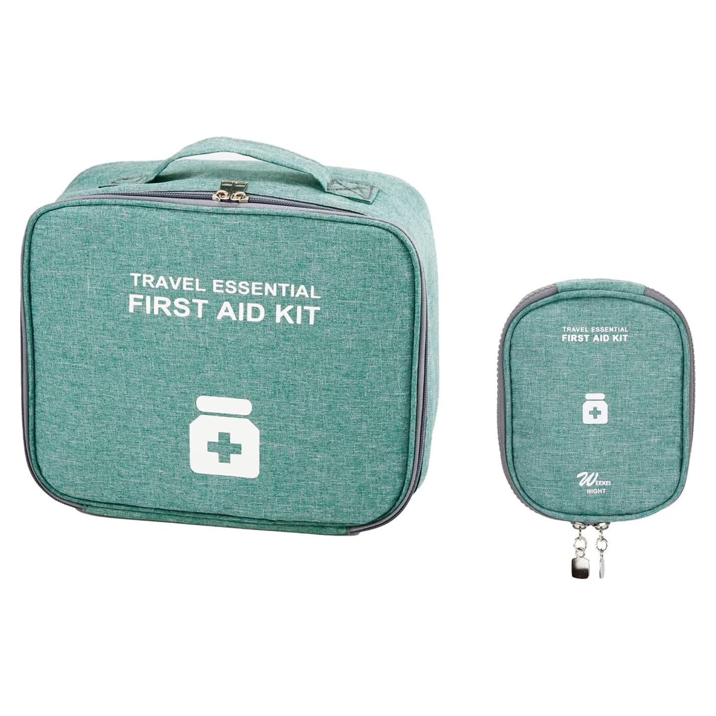 Bolsas de Primeros Auxilios Vacías TOPASION - 2 Tamaños Verde