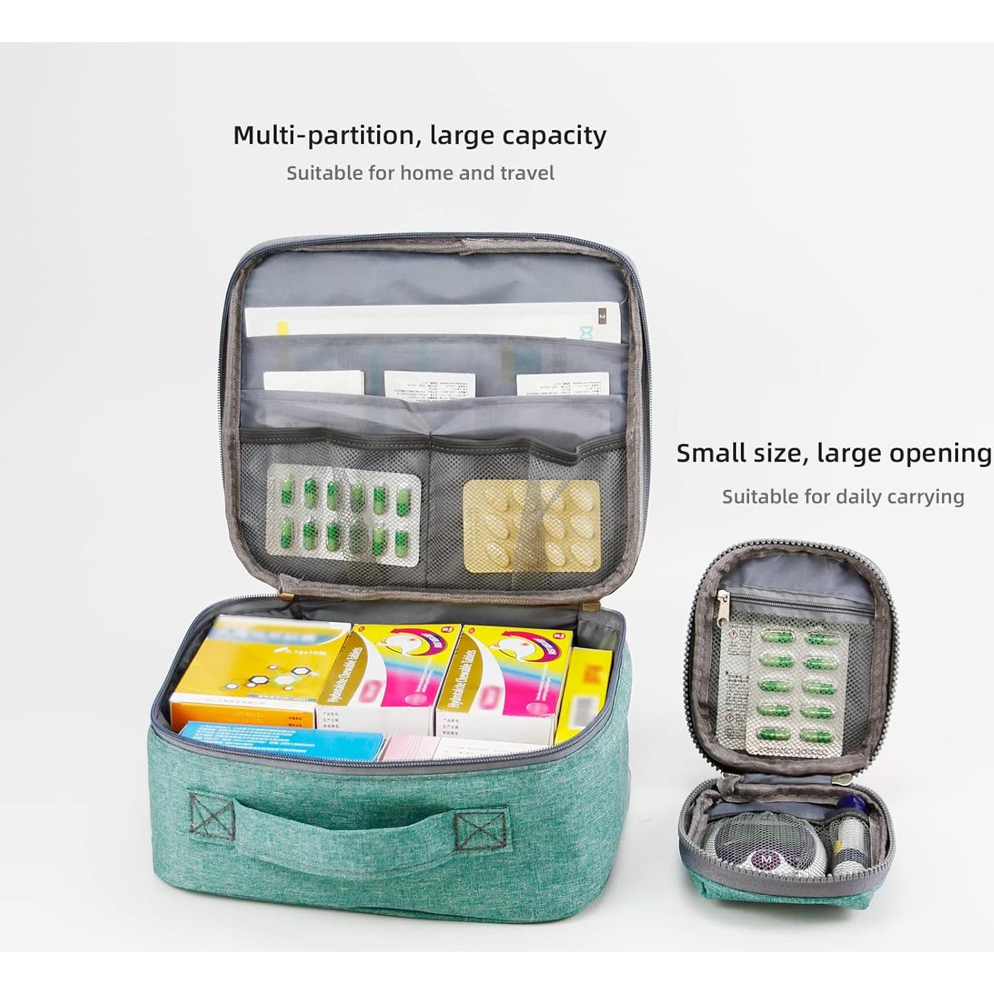 Bolsas de Primeros Auxilios Vacías TOPASION - 2 Tamaños Verde