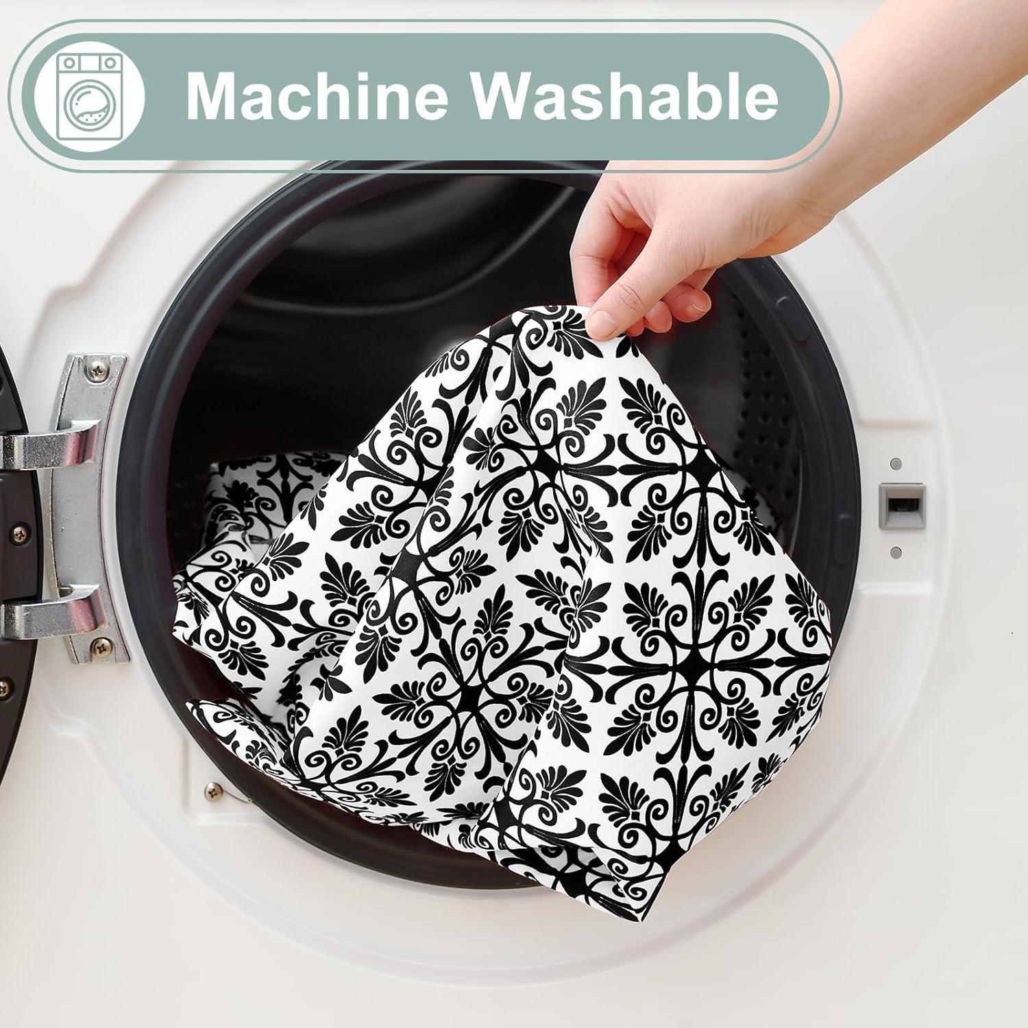 misaya Picnic Table Cover with Bench Cover, Waterproof Elastic Fitted Tablecloth for 5 Foot Tables, Rectangle Washable Polyester Tablecloths for Picnic, Camping, Outdoor (Black, 30" x 60")