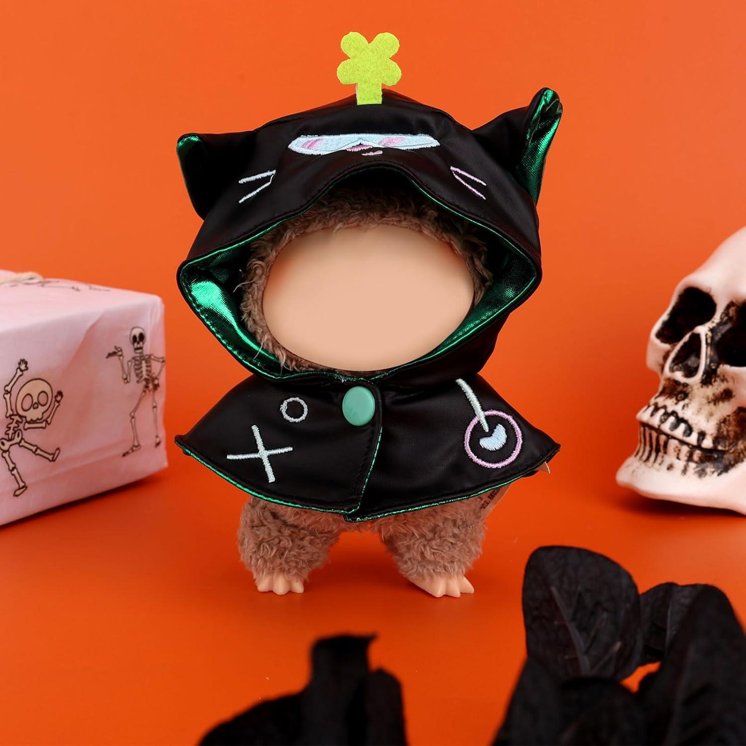 Chal de Muñeca Halloween Fukaisu 14cm Diablo Negro Verde