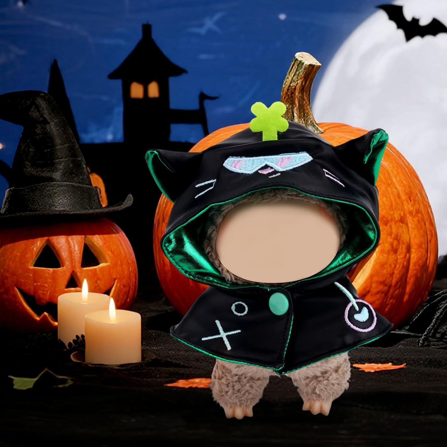 Chal de Muñeca Halloween Fukaisu 14cm Diablo Negro Verde