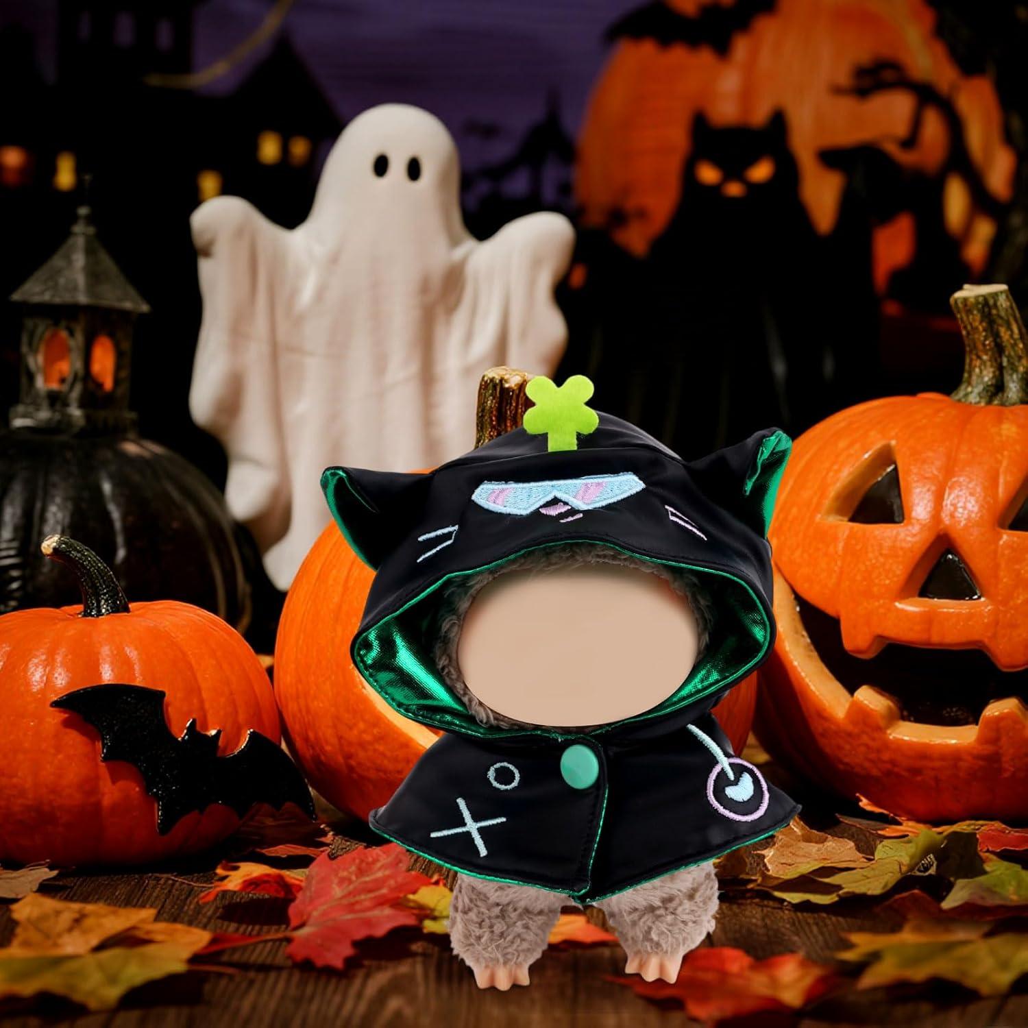 Chal de Muñeca Halloween Fukaisu 14cm Diablo Negro Verde