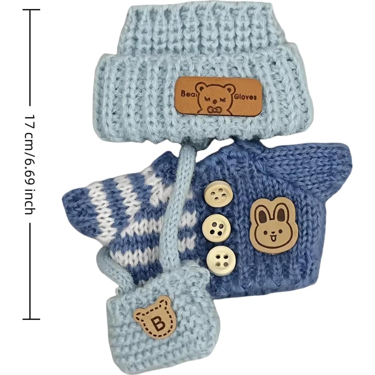 Conjunto de Ropa para Muñecas 17cm FAMOR - 3 Piezas Hecho a Mano