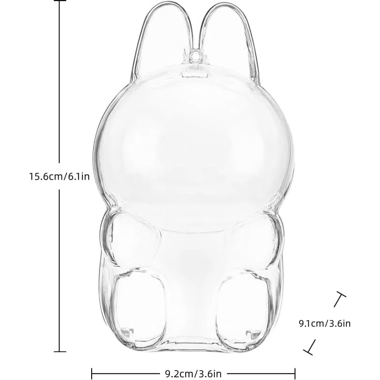 Funda Protectora Acrílica para Figuras Sentadas LABUBU