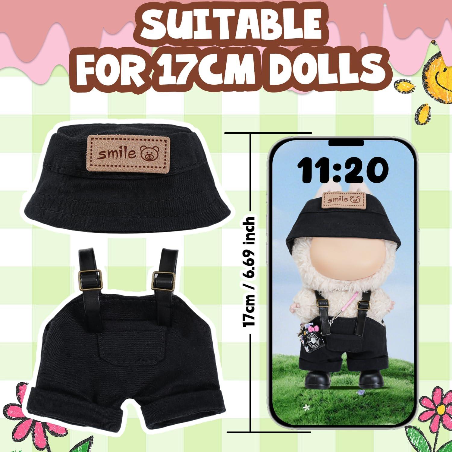 Conjunto de Ropa para Muñeca 17 cm Gyothrig - 5 Piezas Negro