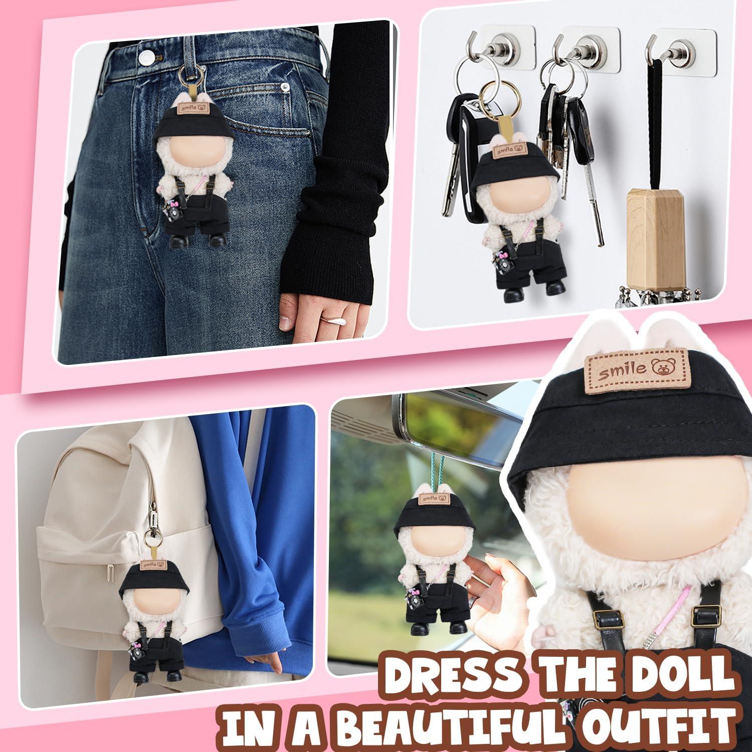 Conjunto de Ropa para Muñeca 17 cm Gyothrig - 5 Piezas Negro