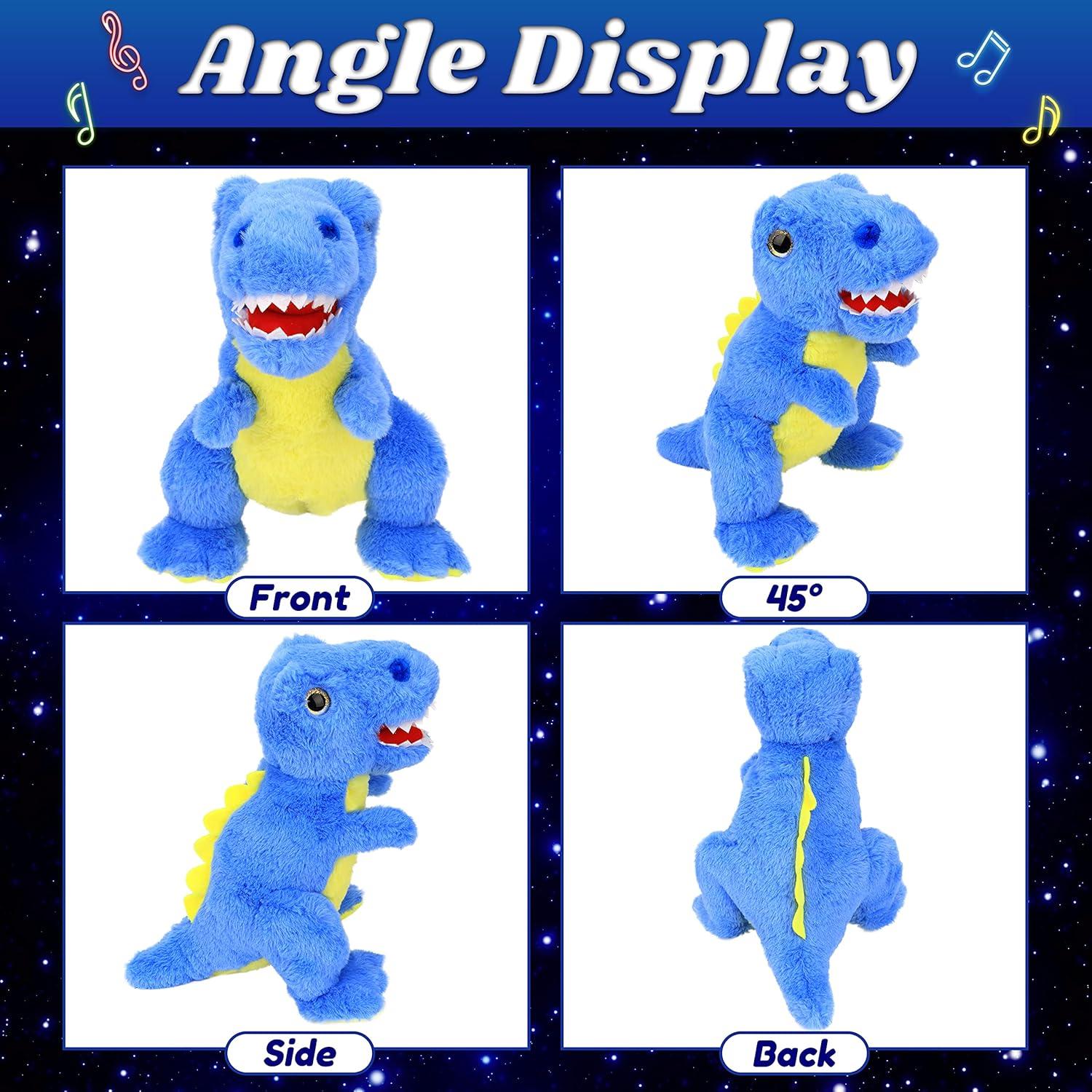 Dinosaurio de Peluche LED Cuteoy Azul 31.75 cm para Niños