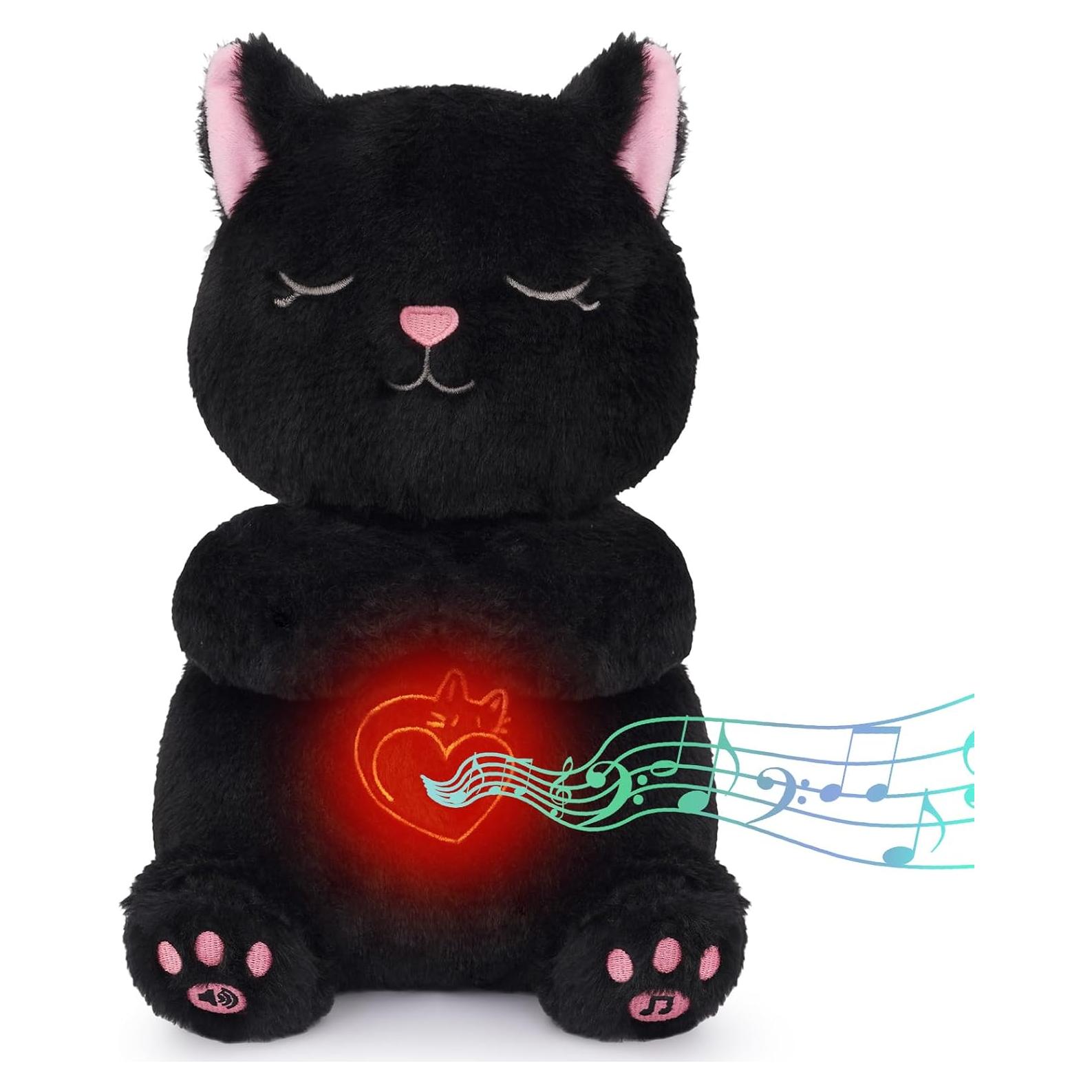 Animal de Peluche Gato Negro que Respira Prewplam - 249g