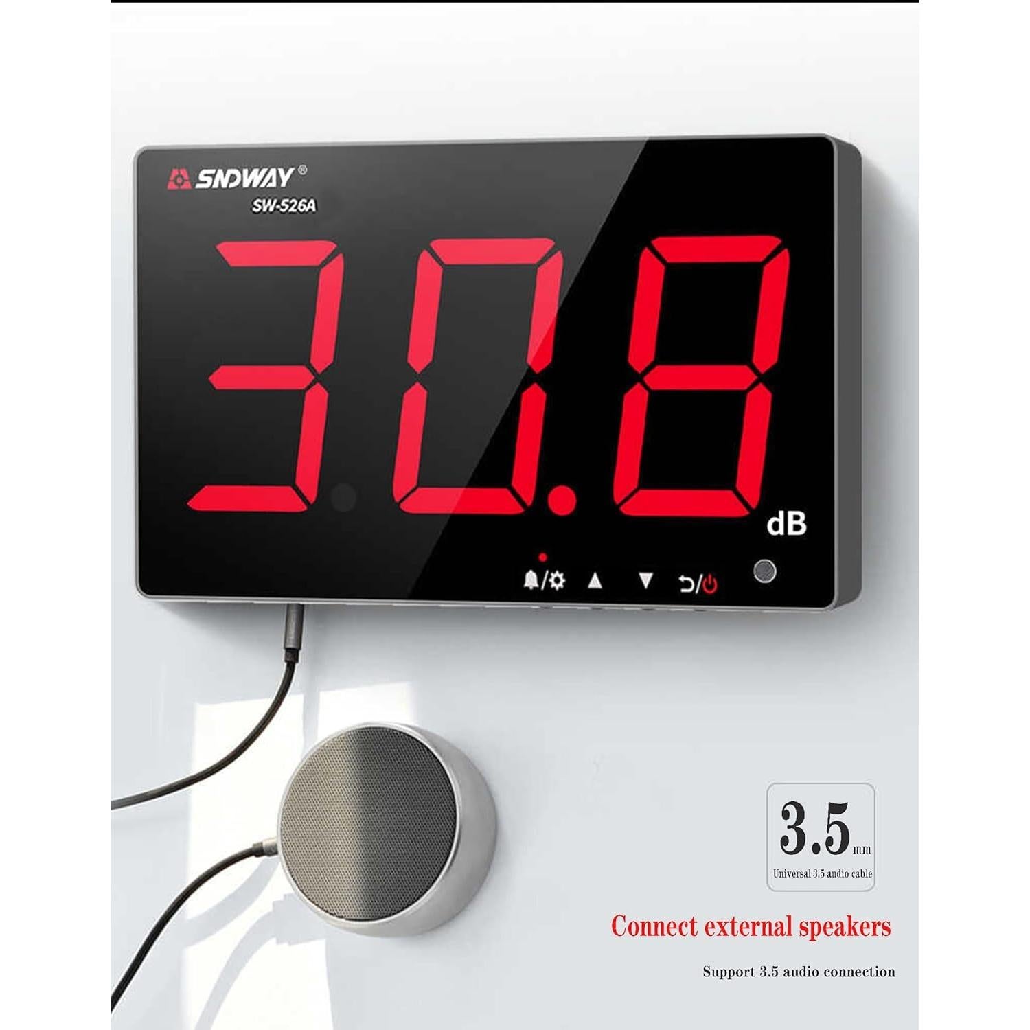 Medidor de Nivel de Sonido Digital SNDWAY SW-525A 30-130dB