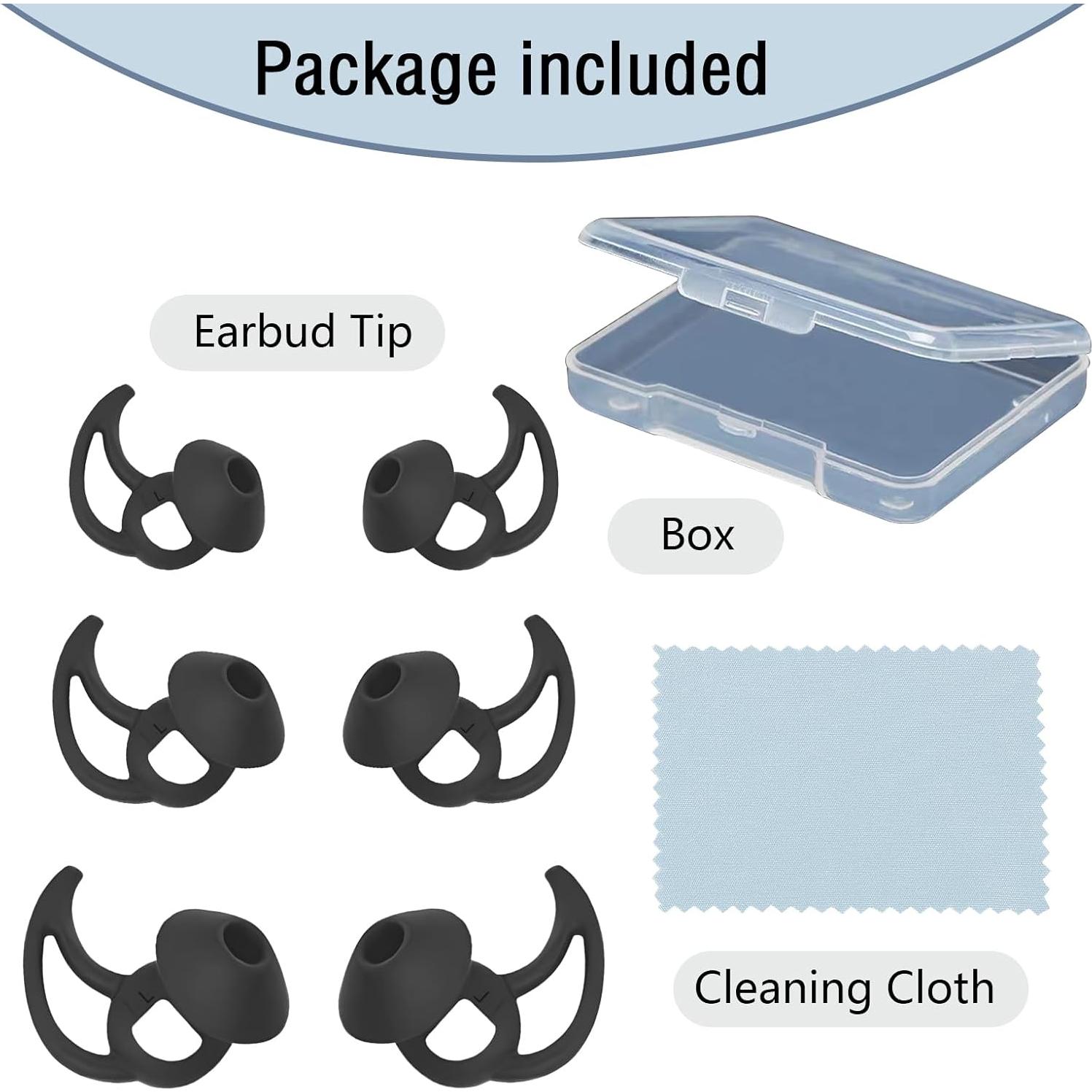 Consejos de Reemplazo de Silicona para Auriculares Bose S/M/L Negro