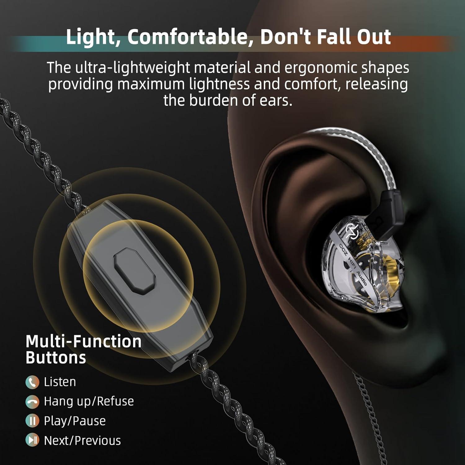 Auriculares Gaming CCZ DC01 Pro In Ear con Micrófono Cian