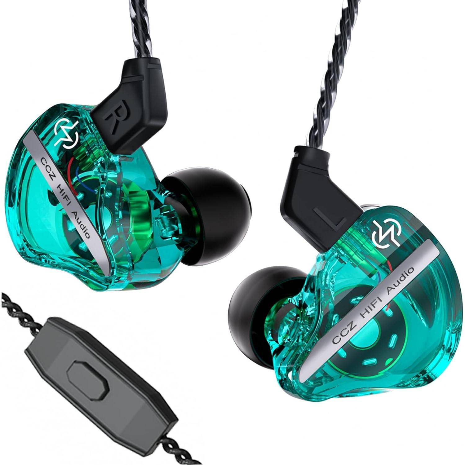 Auriculares Gaming CCZ DC01 Pro In Ear con Micrófono Cian