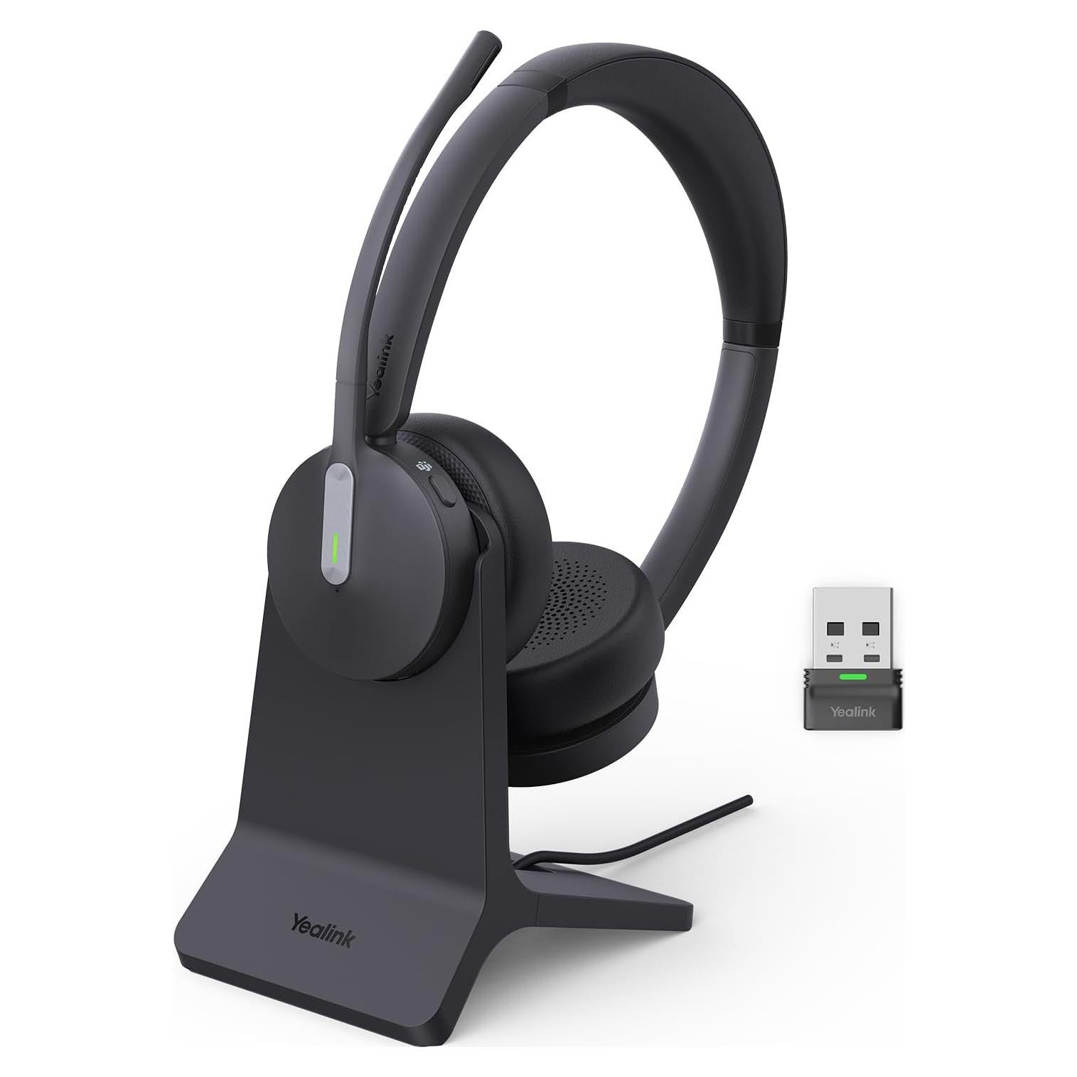 Auriculares Bluetooth Yealink BH70 Doble con Soporte Teams