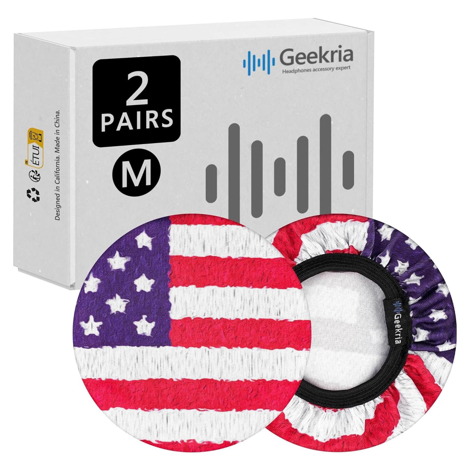 Fundas Lavables para Auriculares GEEKRIA - Bandera de América