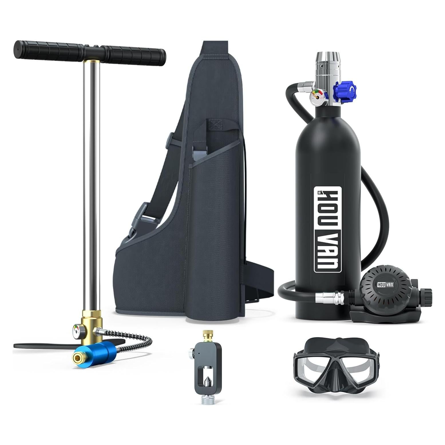 Tanque de Buceo HOUVAN H400 1.0L hasta 20 min de uso