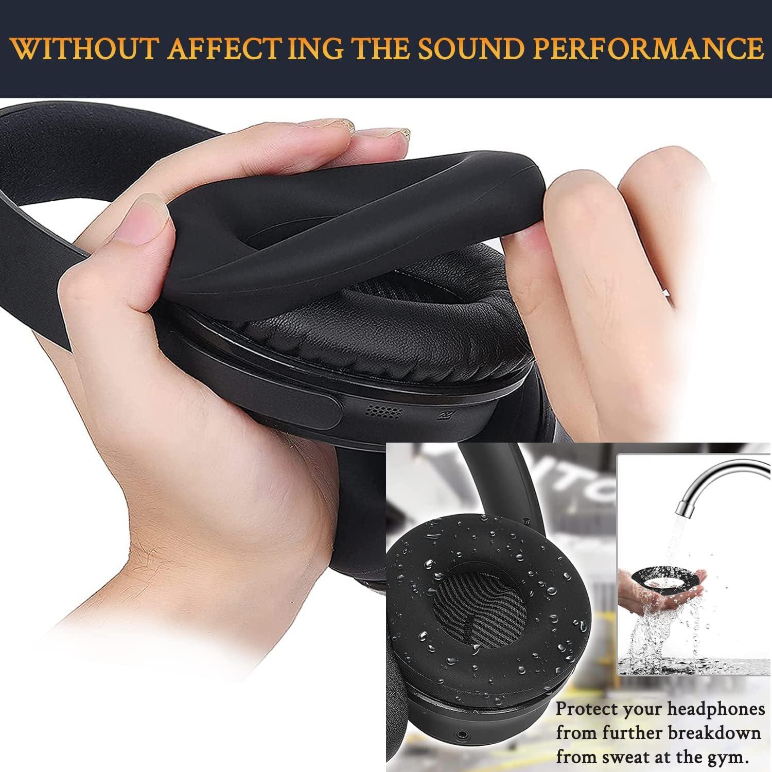 Kit Reemplazo Almohadillas y Banda para Bose QC35 II - Negro