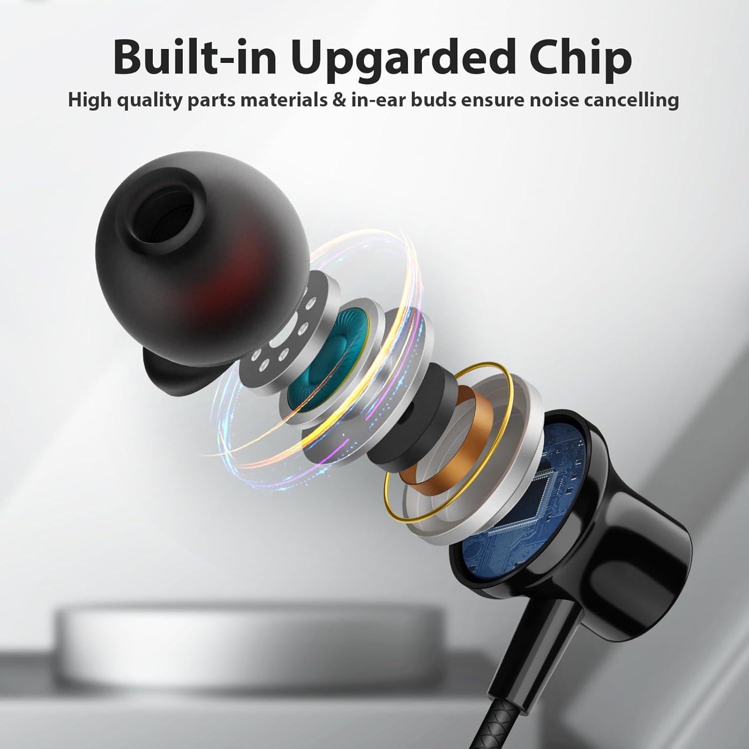 Auriculares con cable ASKUBSKU 3.5mm HiFi Estéreo Negro