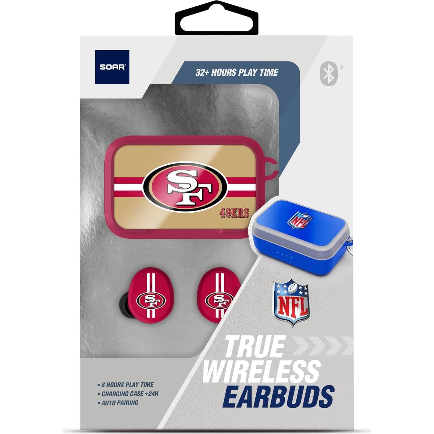 Auriculares Inalámbricos SOAR NFL V.6 49ers 32h Batería