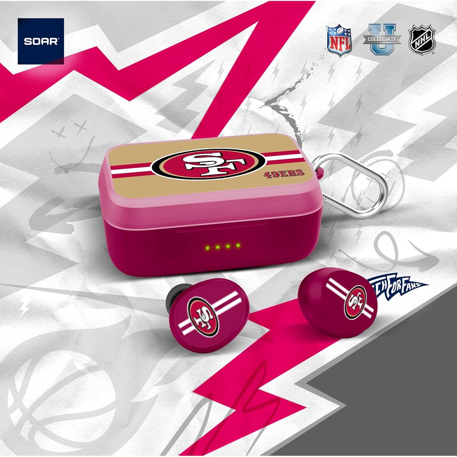 Auriculares Inalámbricos SOAR NFL V.6 49ers 32h Batería
