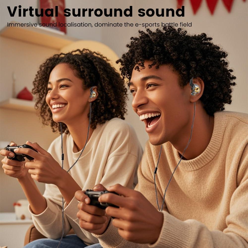 Auriculares Gaming In-Ear Faifxo AK6SRS Sonido 7.1 Negro