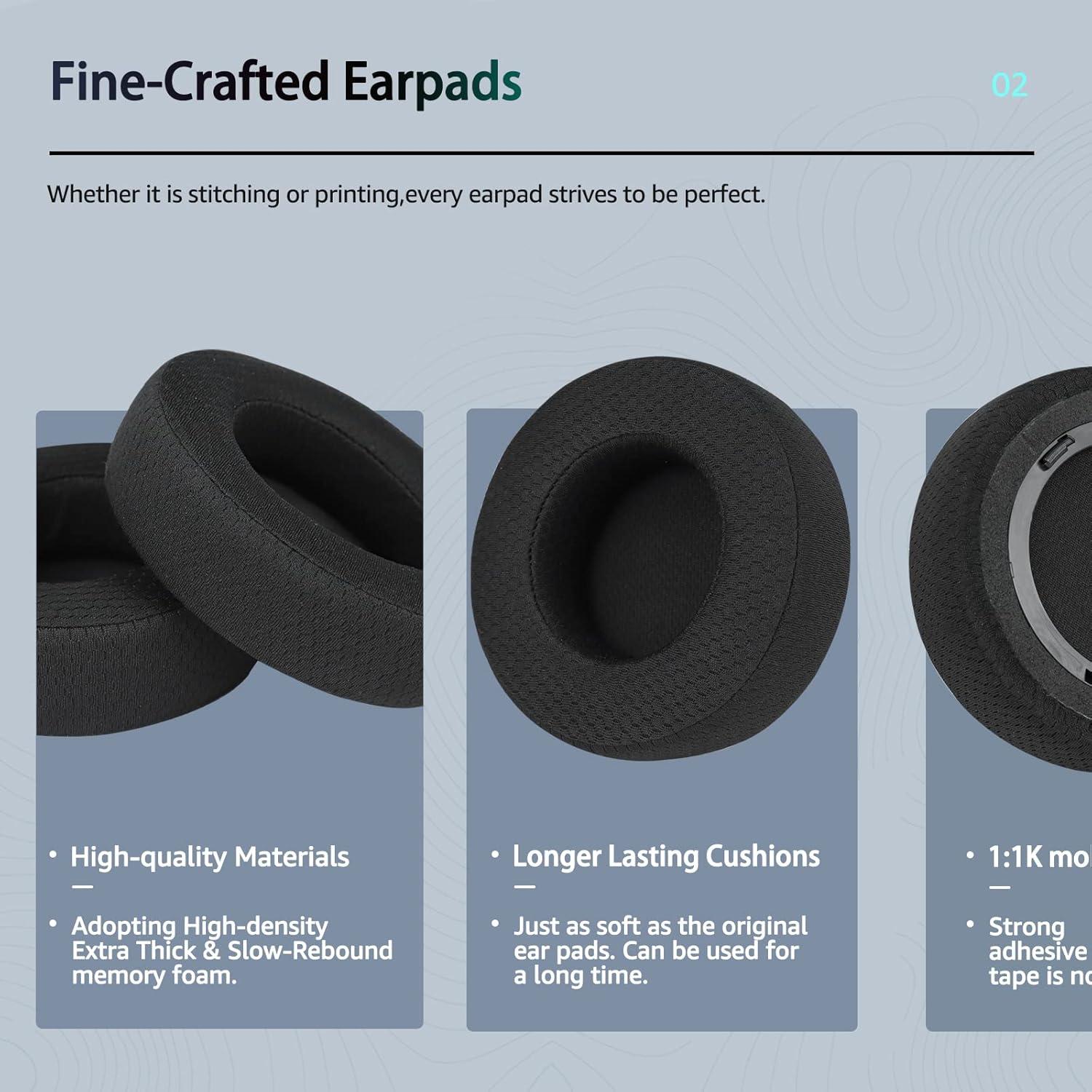 Almohadillas de Reemplazo Corsair Virtuoso - Tela Suave y Espuma