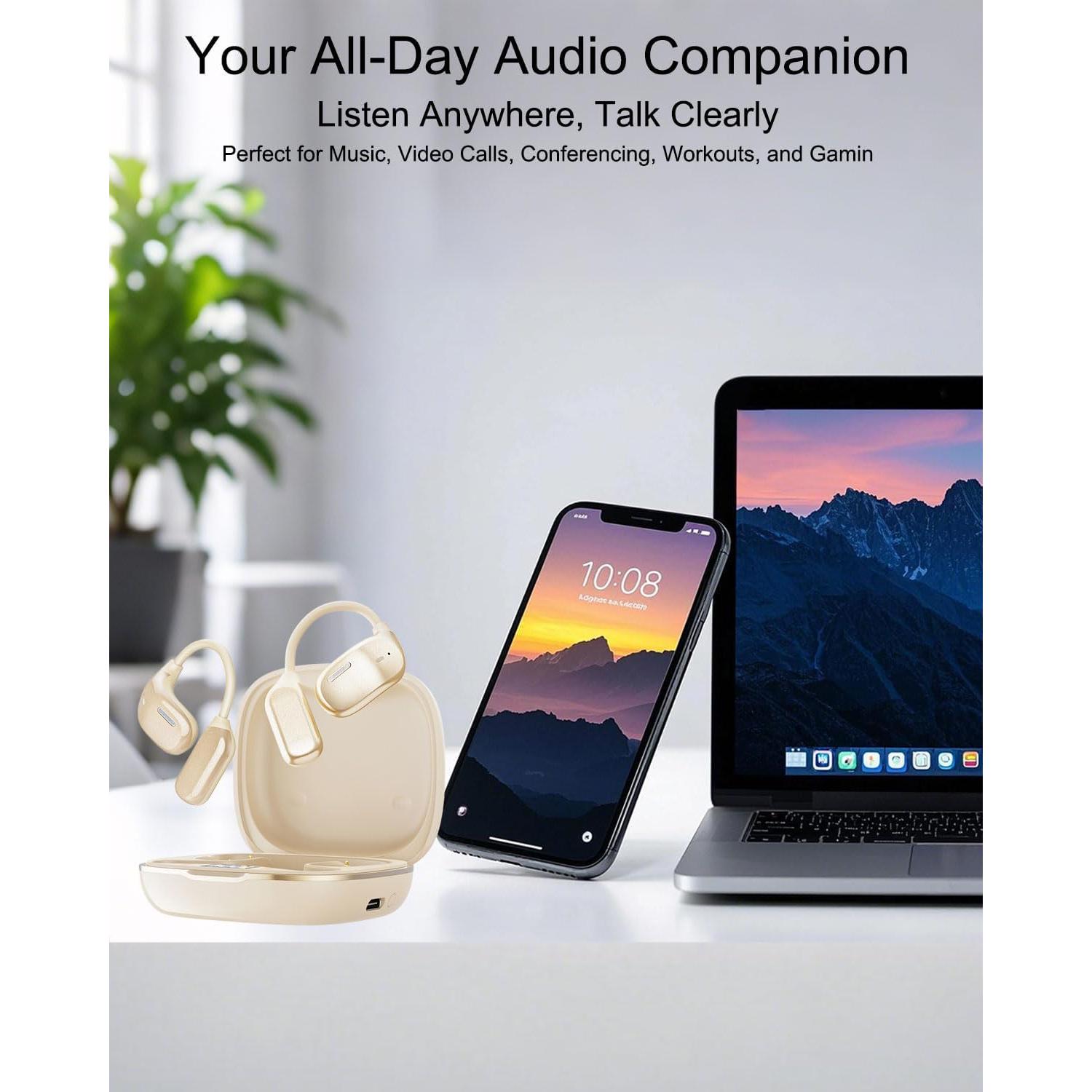 Auriculares Inalámbricos GameXtrem JM20 Abiertos 72h Batería