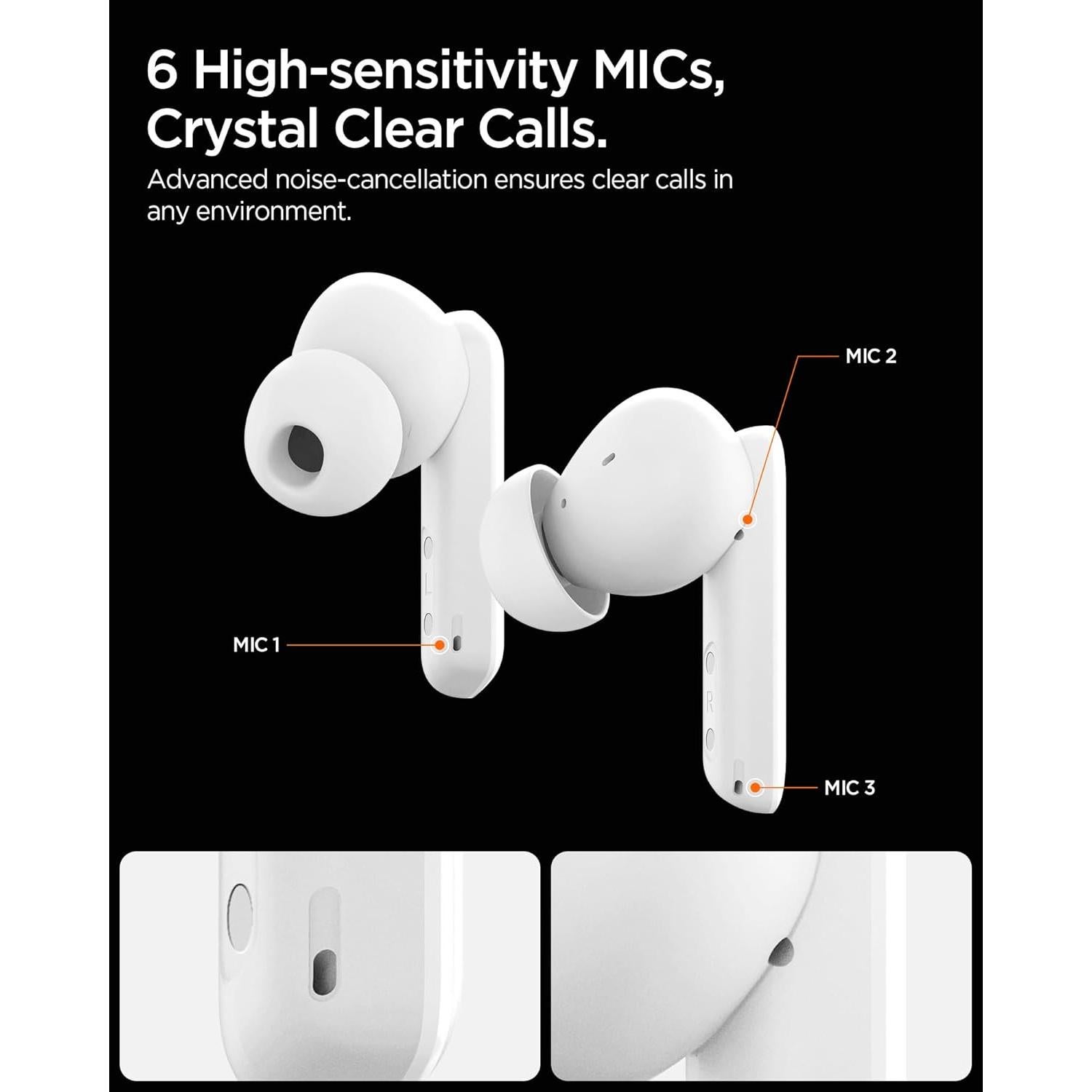 Auriculares Inalámbricos Spigen con Cancelación de Ruido 30H