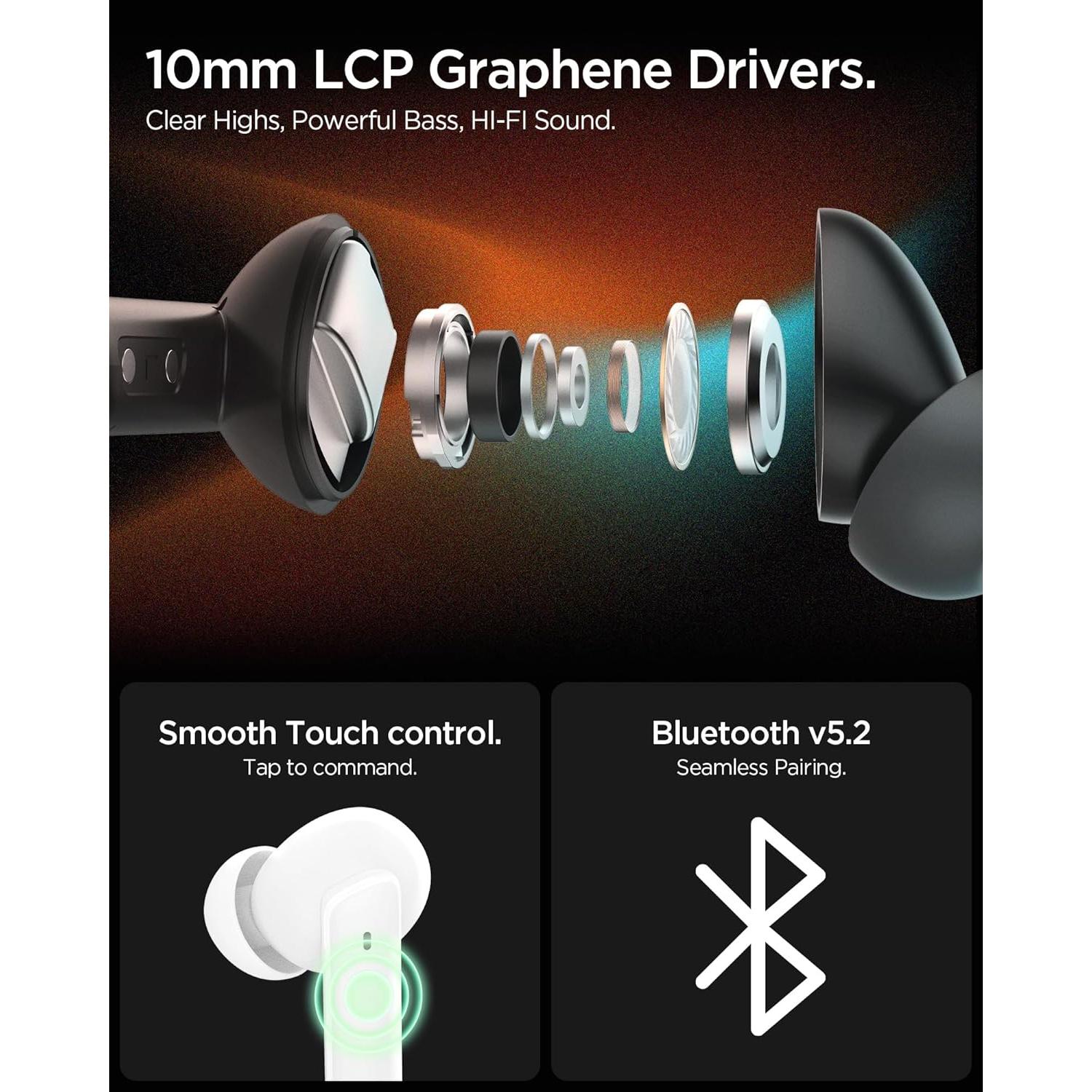 Auriculares Inalámbricos Spigen con Cancelación de Ruido 30H