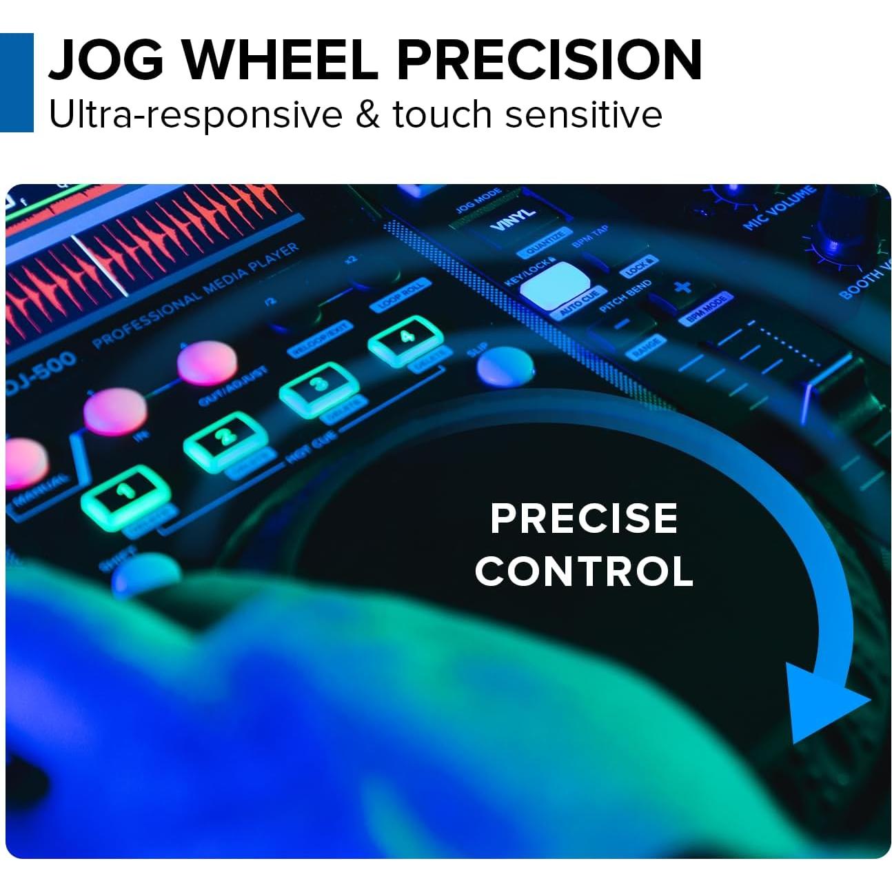 Reproductor de Medios DJ Gemini Sound MDJ-500 - Compacto y Versátil