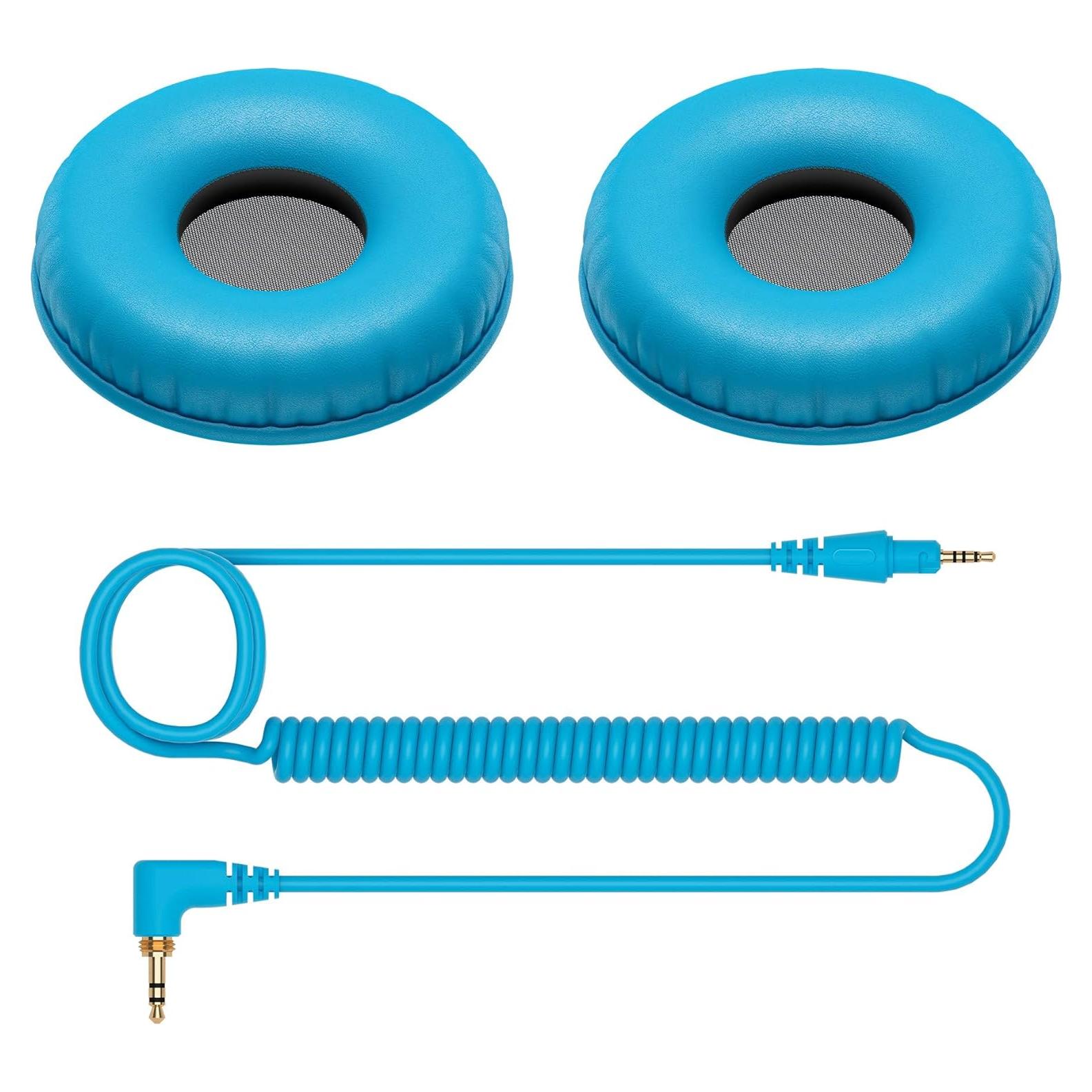 Almohadillas y Cable Pioneer DJ HC-CP08-L Azul para HDJ-CUE1