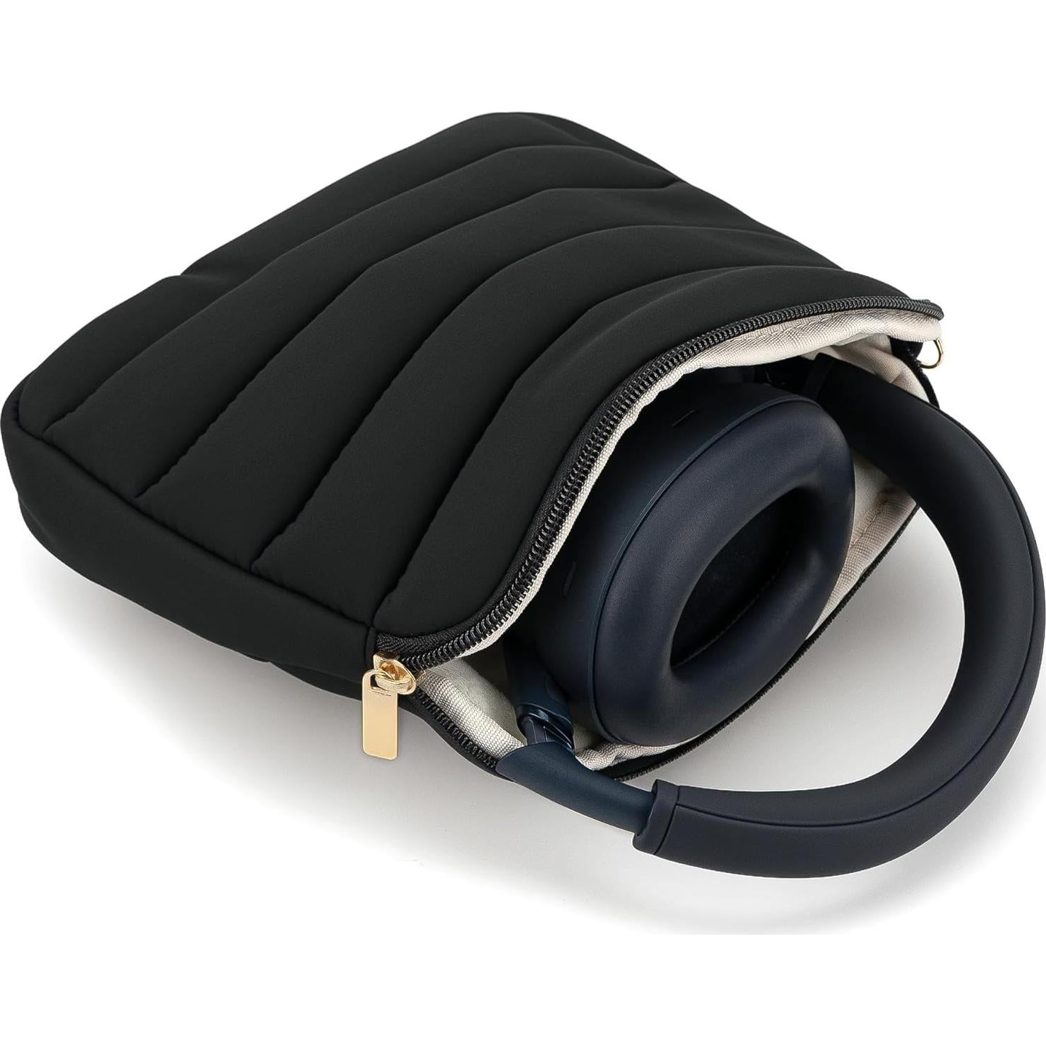 Bolsa Protectora Geekria para Auriculares - Negro, 21x17cm