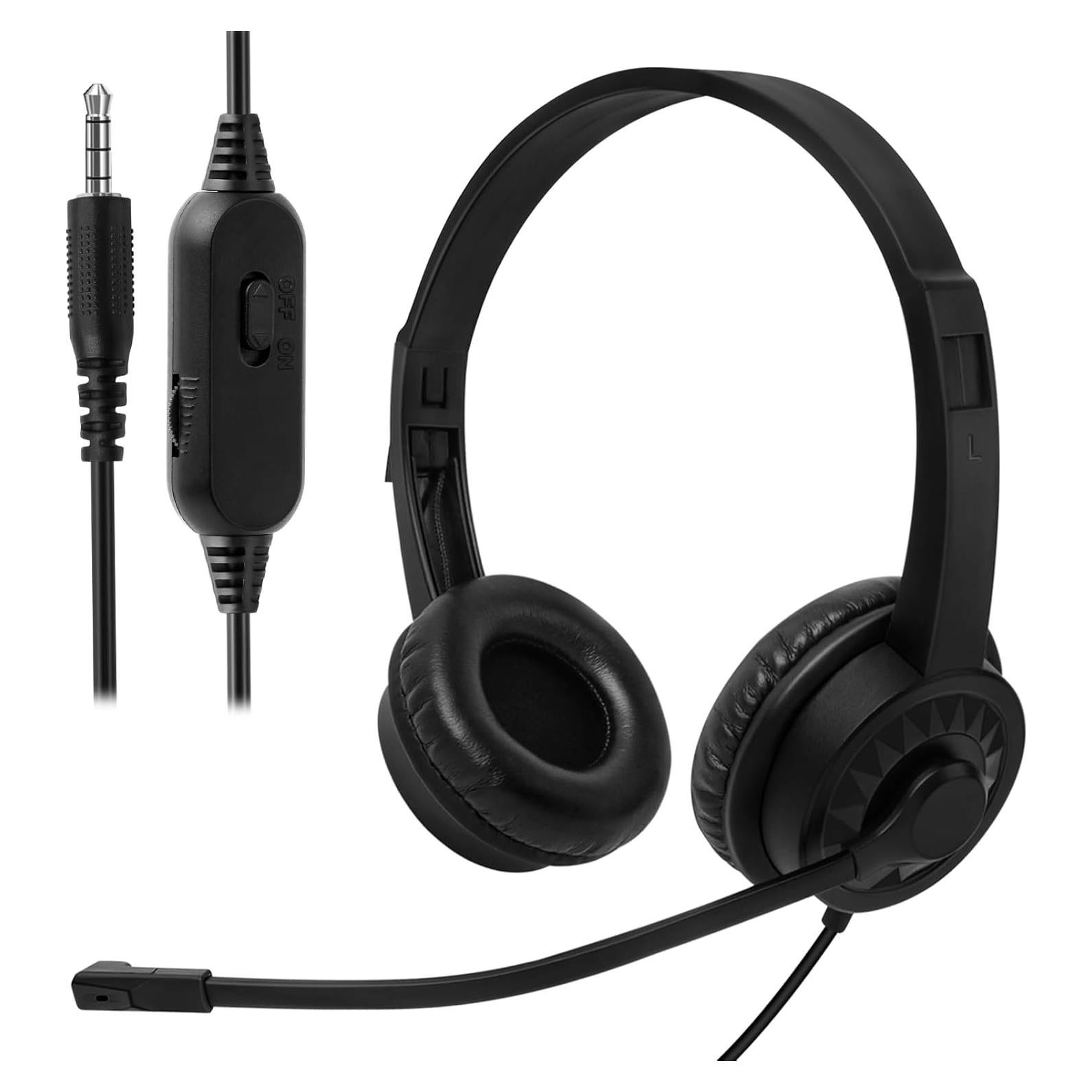 Auriculares con cable Ladont QS06 para niños con micrófono - Negro