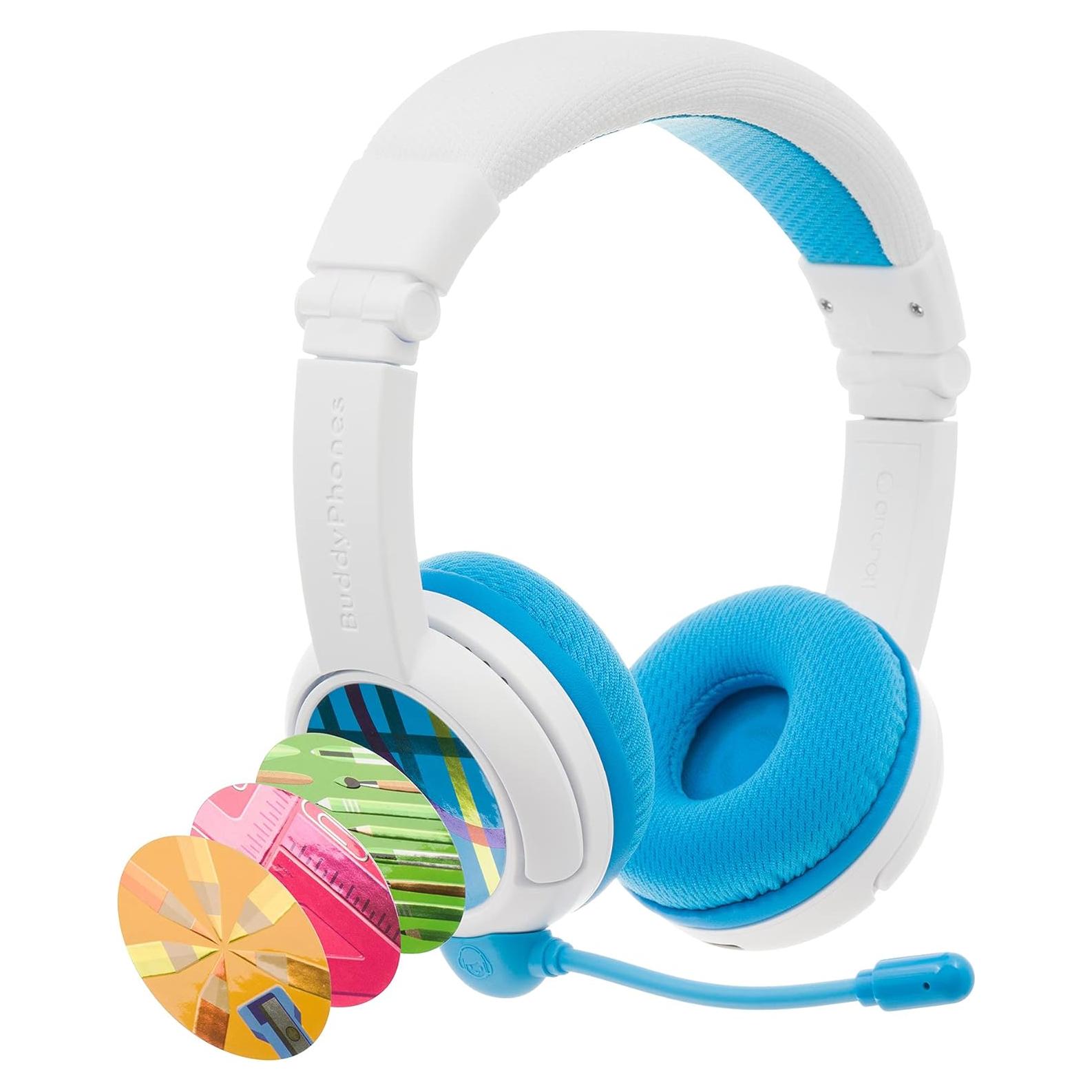 Auriculares Inalámbricos BuddyPhones School+ Azul con Micrófono