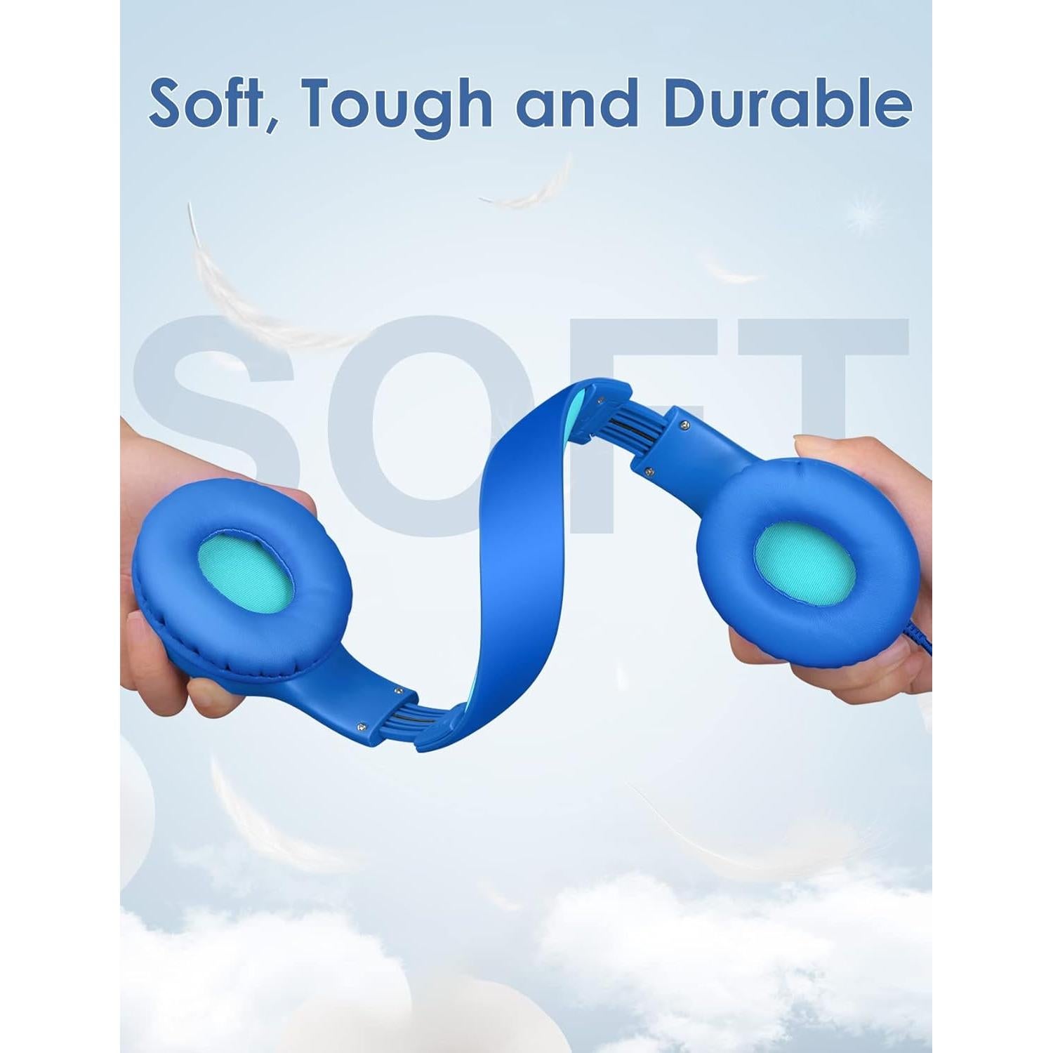 Auriculares Nabevi para Niños con Micrófono y Volumen Limitado