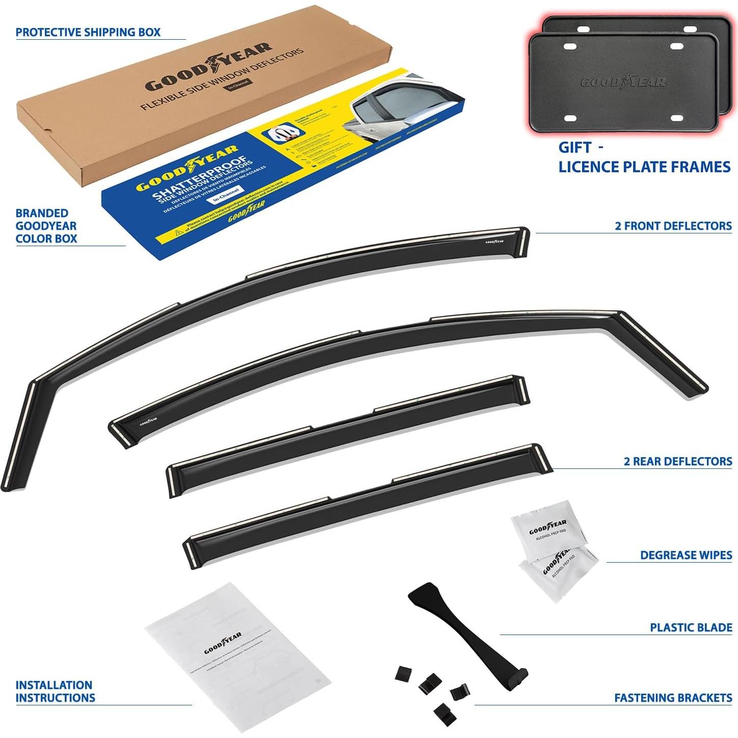 Deflectores de Ventana Goodyear GY007970 para GMC Acadia 2017-2023