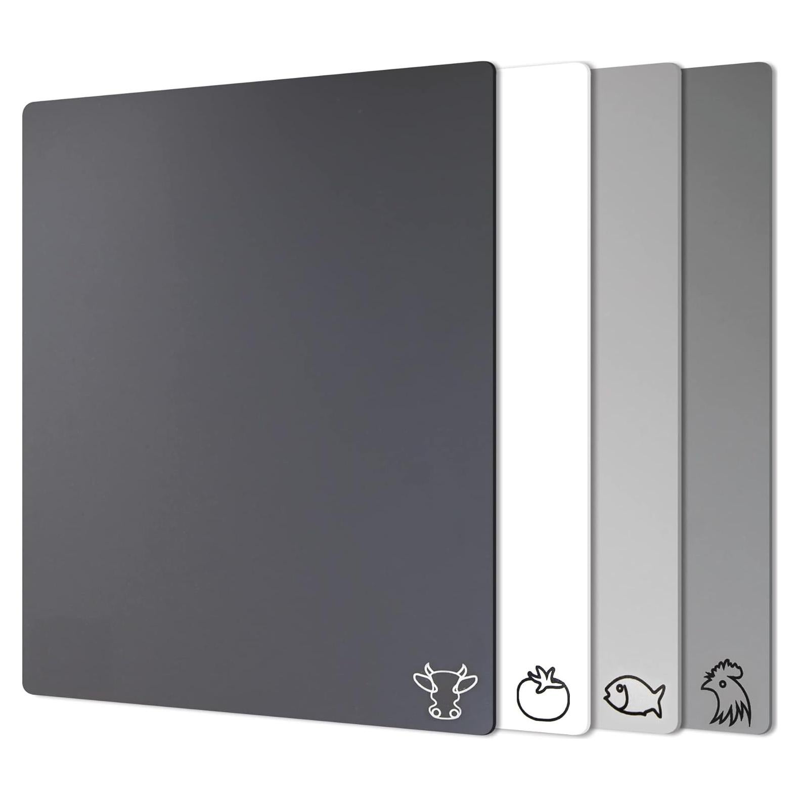 Set de 4 Tablas de Cortar Fotouzy Antideslizantes 30x38cm