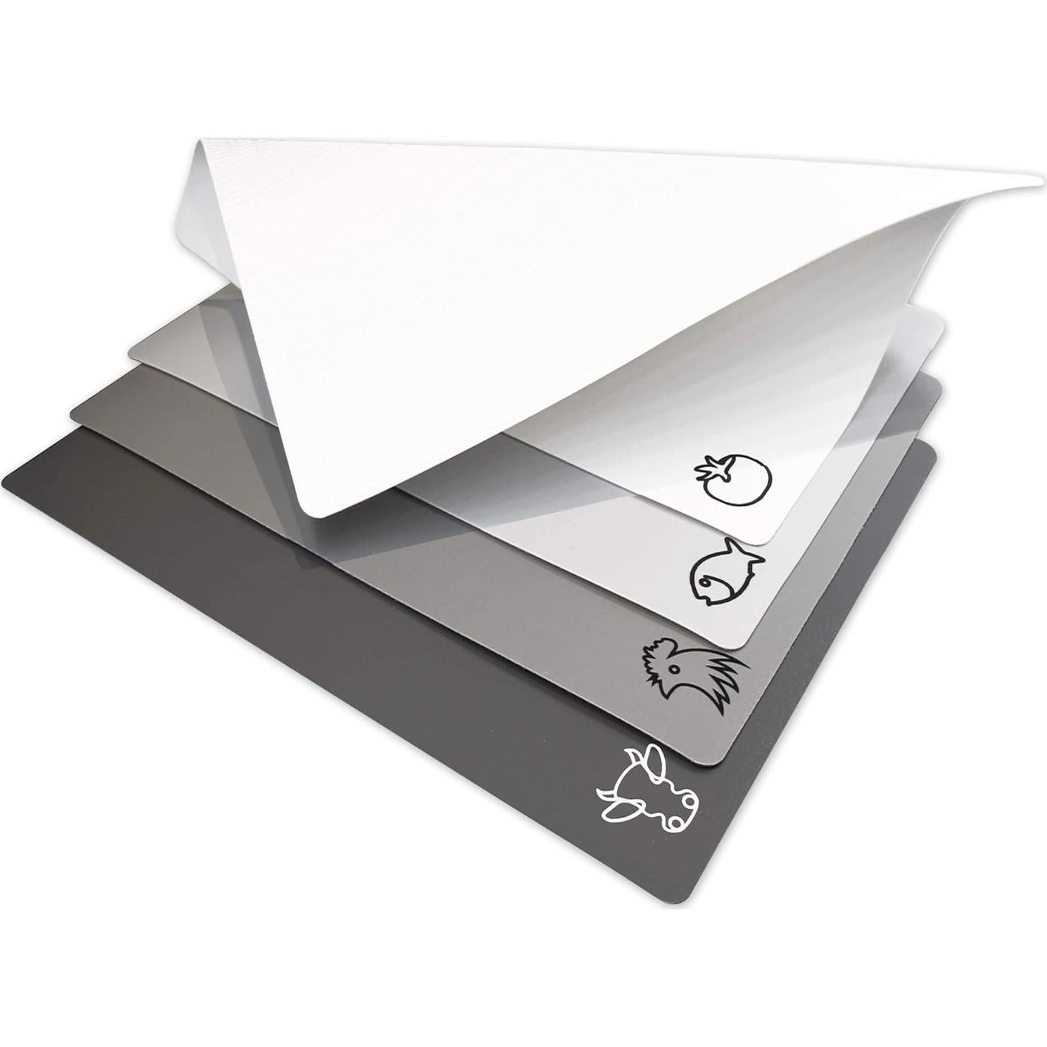 Set de 4 Tablas de Cortar Fotouzy Antideslizantes 30x38cm