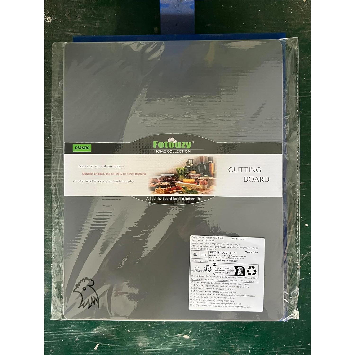 Set de 4 Tablas de Cortar Fotouzy Antideslizantes 30x38cm