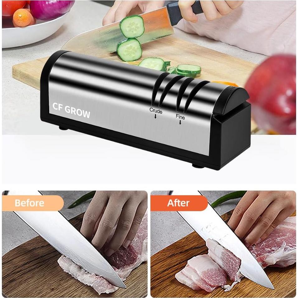 Afilador eléctrico CFGROW 4 etapas para cuchillos y tijeras