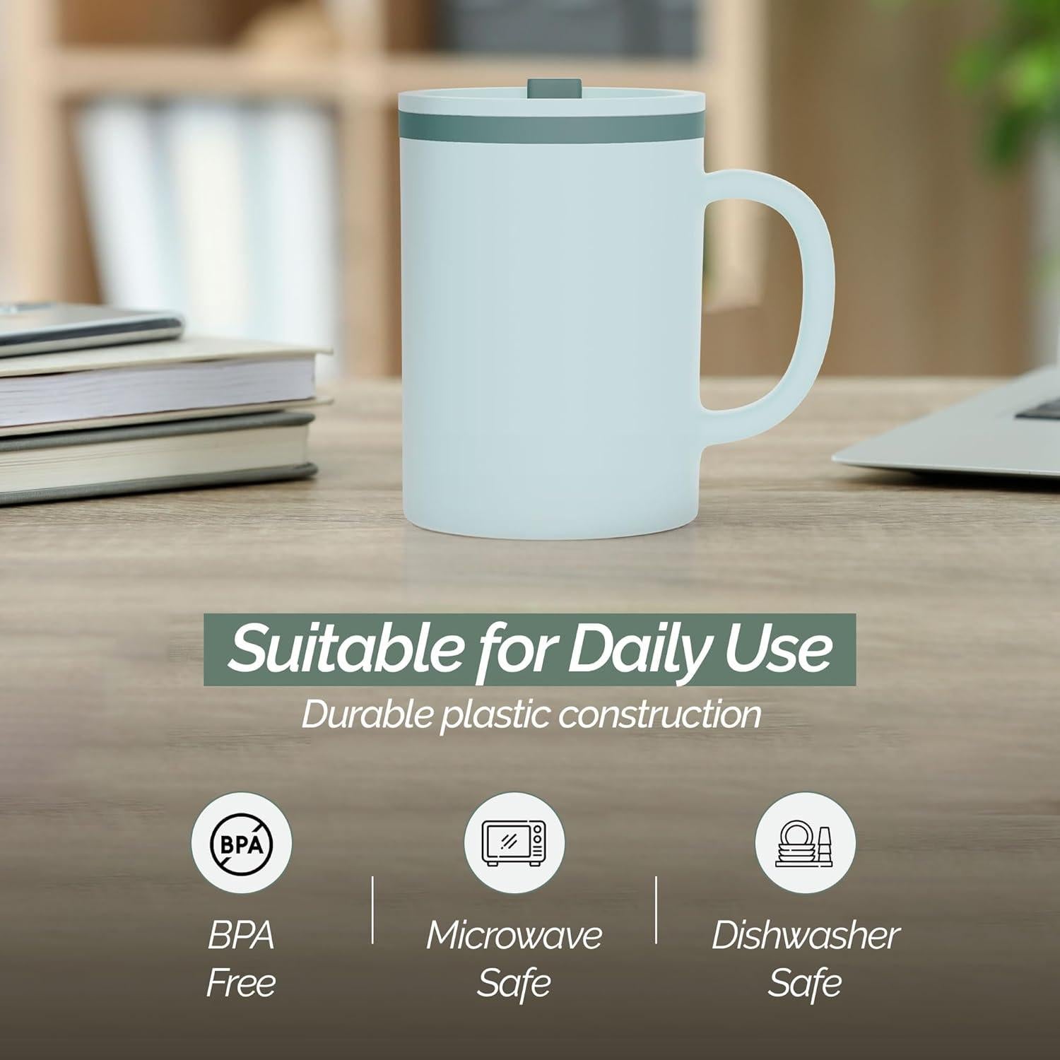 Taza de Escritorio Copco 0.47L Doble Pared Libre de BPA Gris