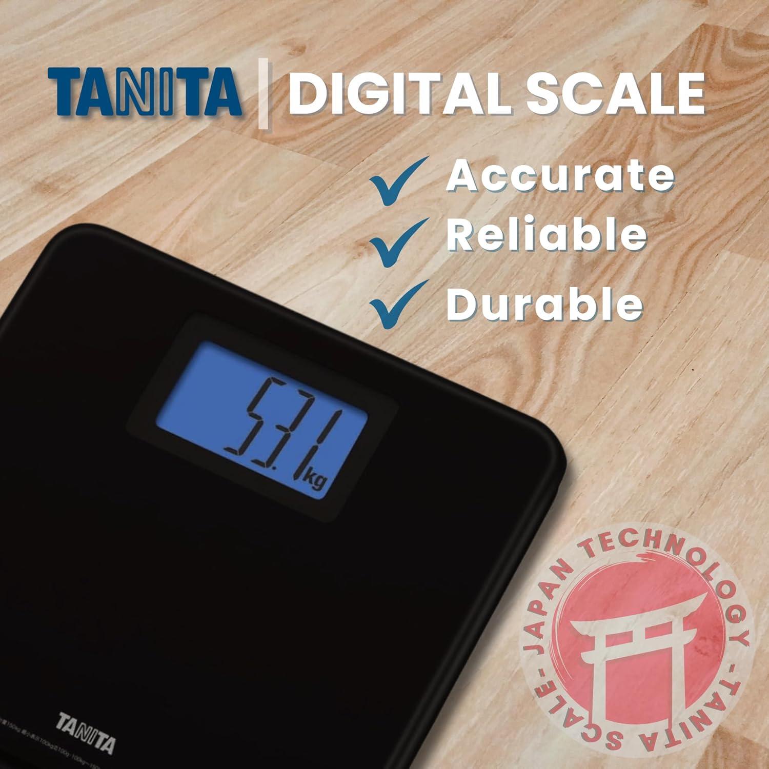Balanza Digital de Baño Tanita HD-662 Negra 150 kg LCD