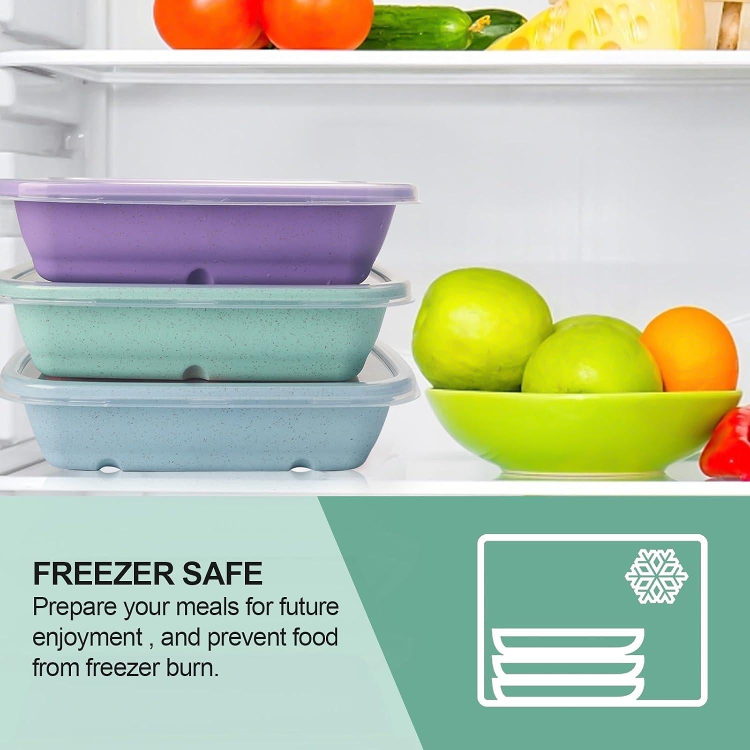 Contenedores de Comida Reutilizables Shopwithgreen 10PCS 32 OZ