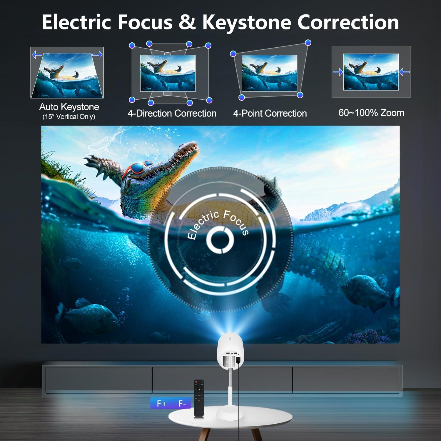 Proyector Mini VGKE 13000 Lúmenes Full HD 4K Portátil