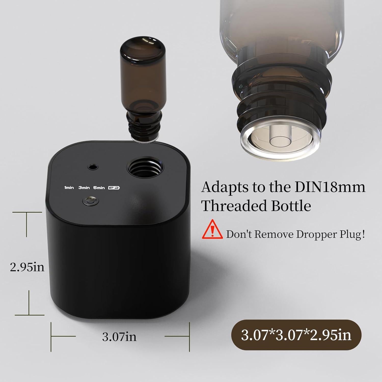 Difusor de Aromas Hijoc A200 Inalámbrico 18.58 m² Negro