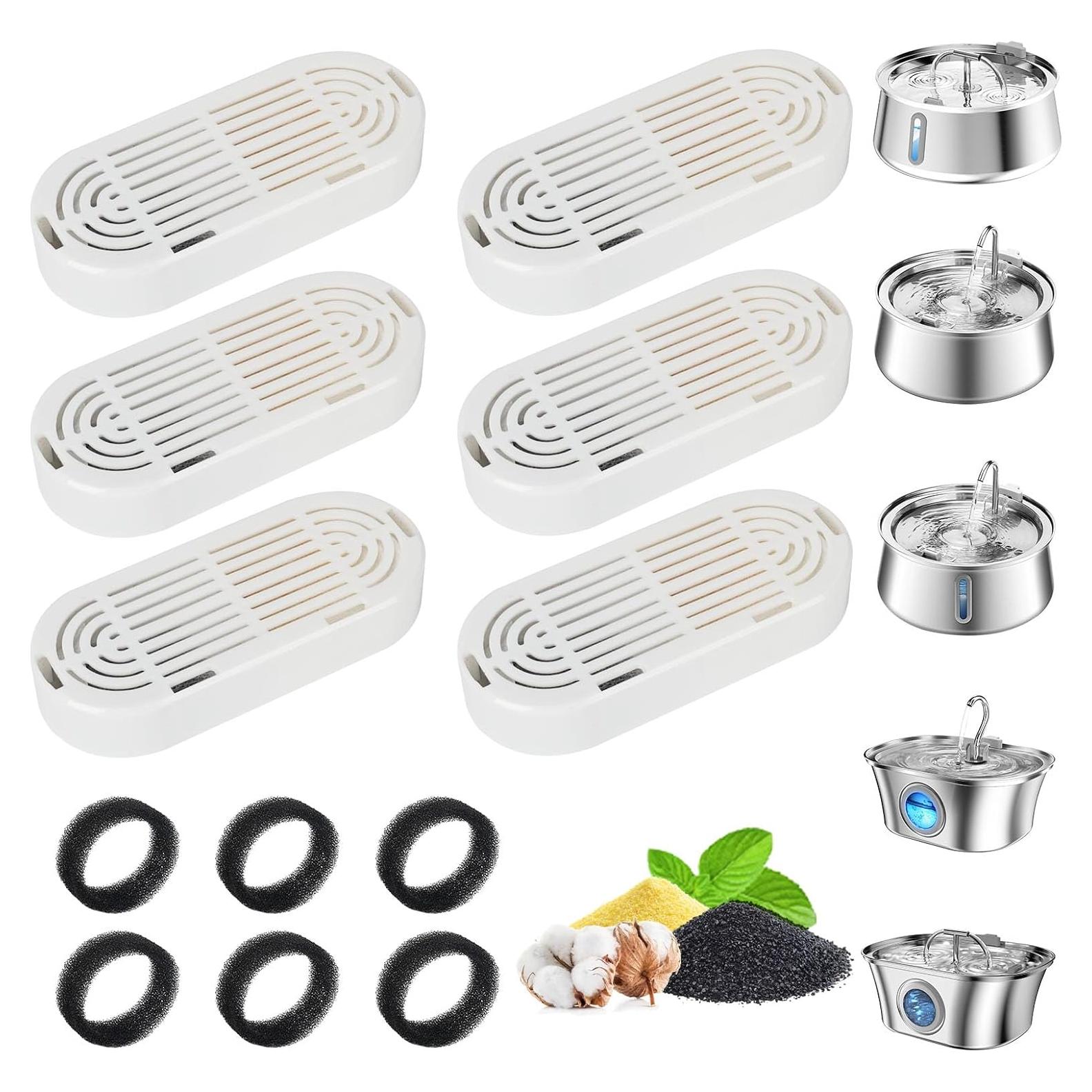 Filtro de Agua para Gatos Daoxuan - Reemplazo 6+6 Unidades