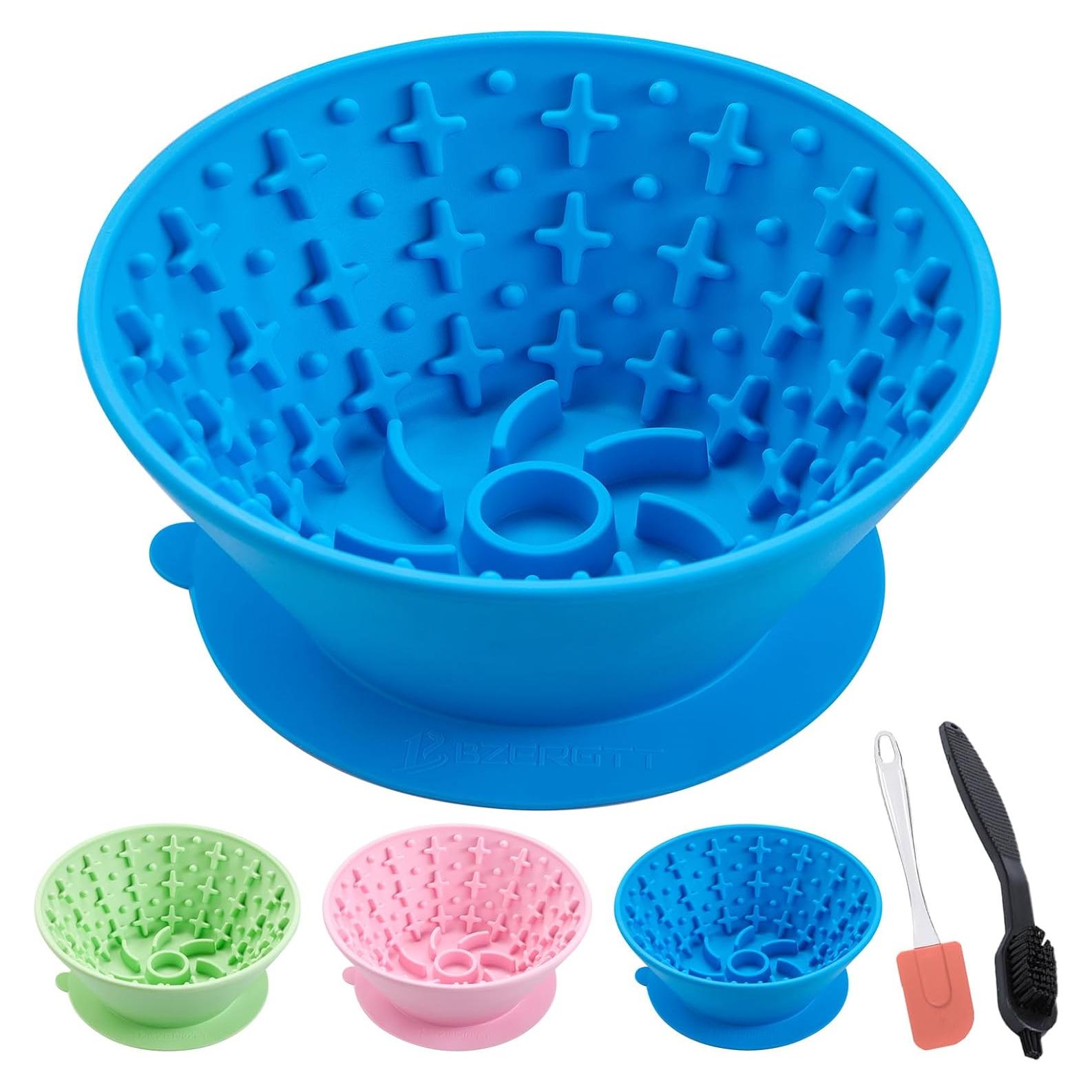 Tazón de Lamer para Perros BZERGTT - Silicona Antideslizante 19cm