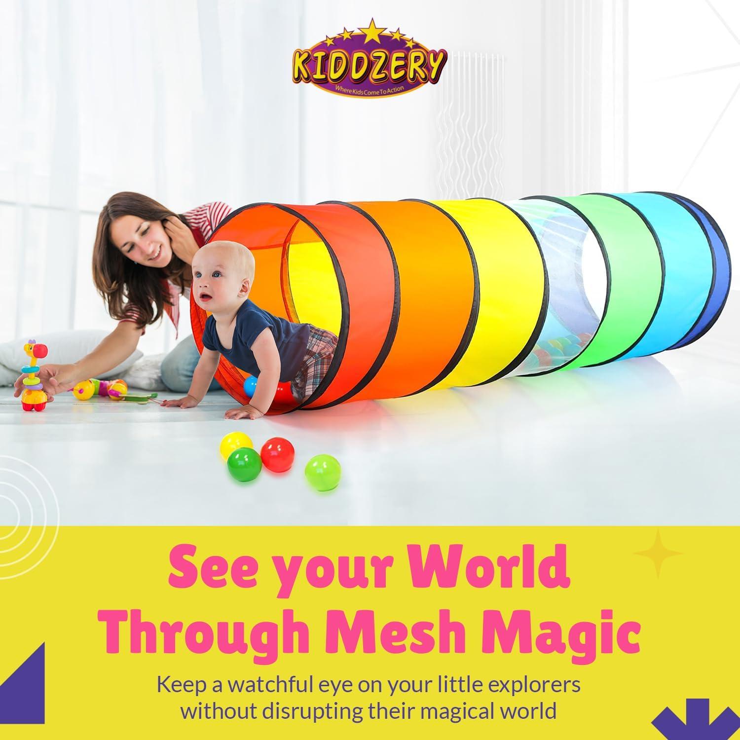 Juego de Túneles Plegables Kiddey 2 Pk para Niños y Mascotas