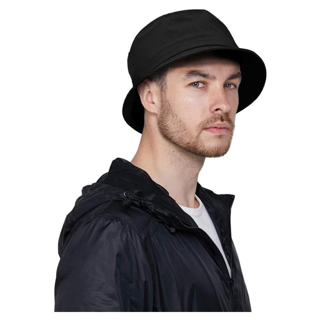 Sombrero de Cubo Impermeable DOCILA para Hombre Negro