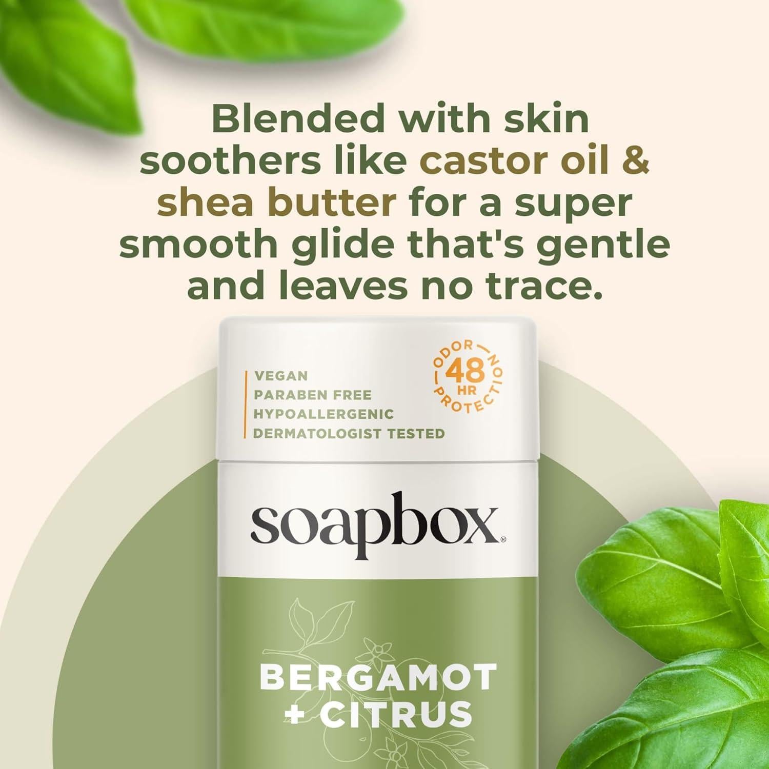 Desodorante Natural Soapbox 75g Sin Aluminio Bergamota